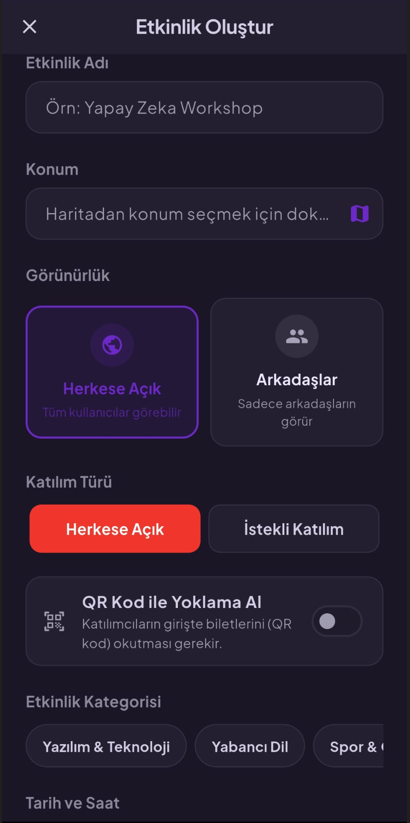 Etkinlikler